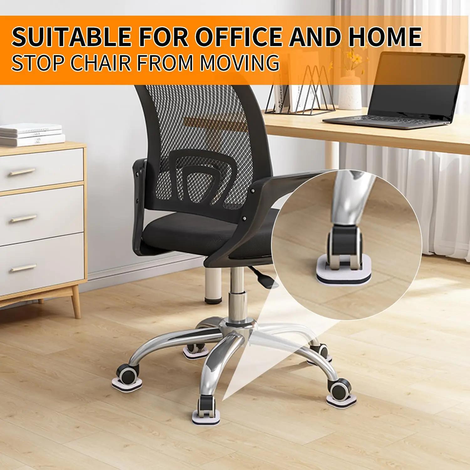Bouchon de roue de chaise de bureau, gobelets à roulettes pour meubles, protecteurs de sol en bois,
