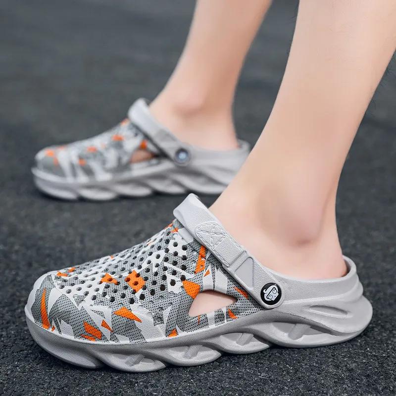 Sandales d'été pour hommes, chaussures d'eau légères EVA, pantoufles unisexes pour l'été, pantoufles