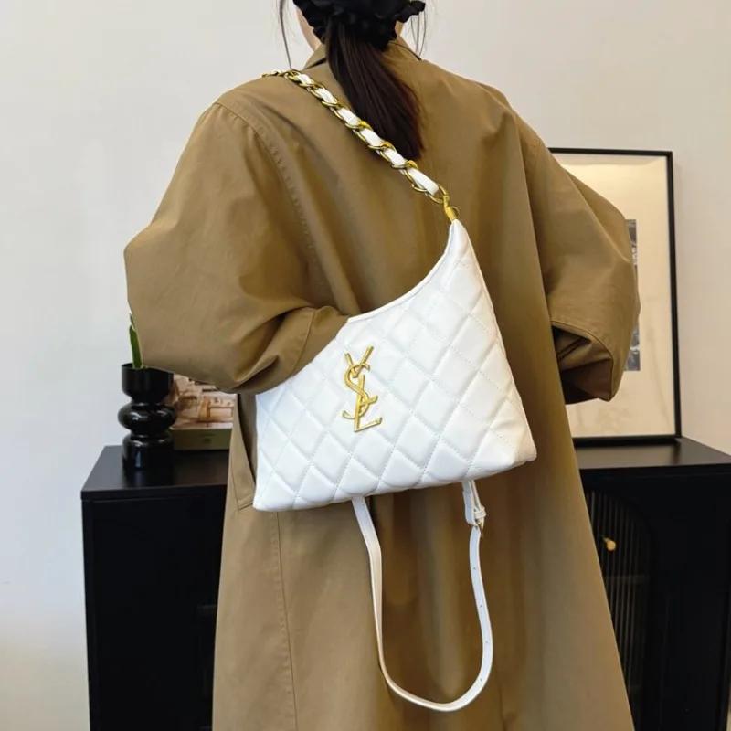 Sacs à bandoulière matelassés élégants pour femmes, nouvelle arrivée, design minimaliste et de niche