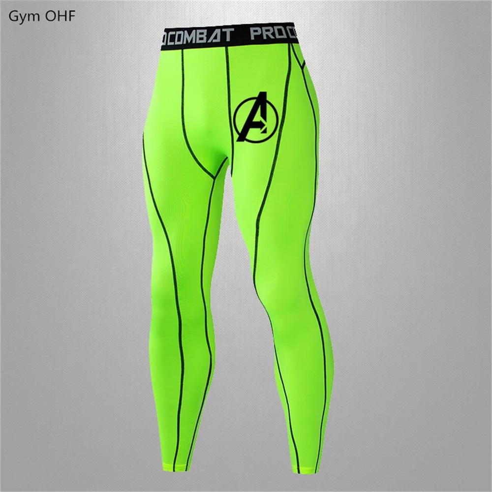 Legging de yoga Super Hero pour hommes - Collant de compression fitness et running