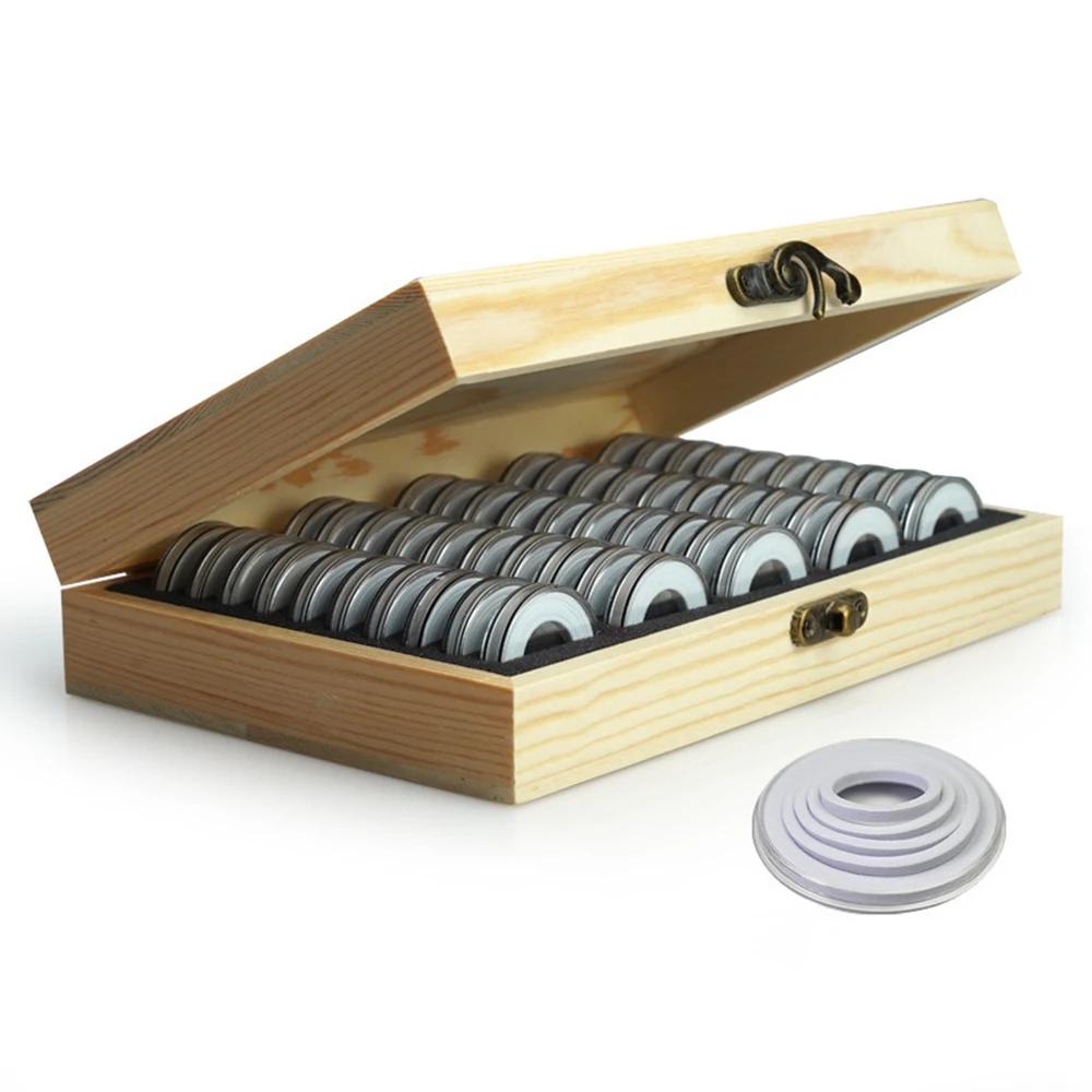 Boîte de protection des pièces commémoratives en bois, ajuste une boîte de collection qui empêche l'