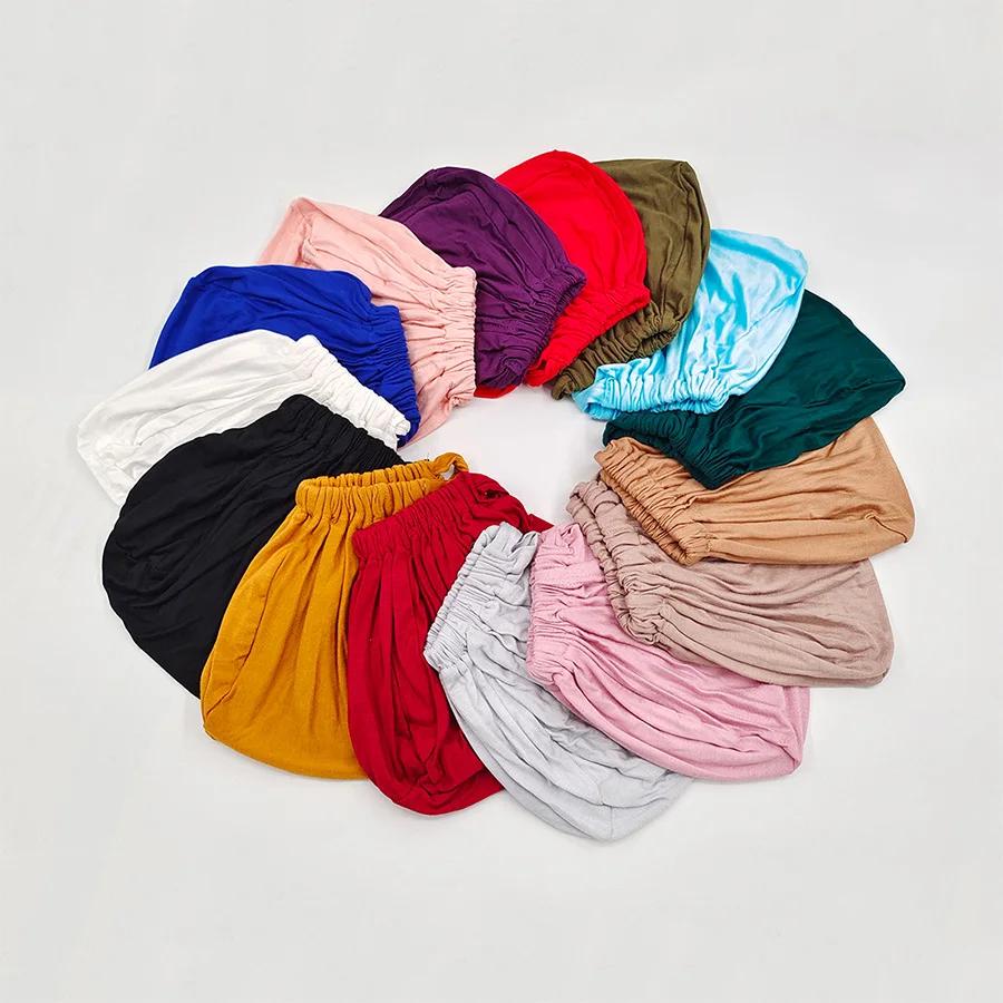Turban musulman modal doux pour femme, casquettes Hijab intérieures, bonnet sous-écharpe islamique,
