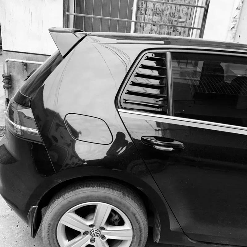 Garniture de couverture de volet de fenêtre arrière de voiture, 2 pièces, pour VW GOLF MK 6 MK 7 GOL
