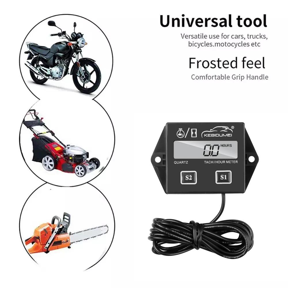 Tachymètre numérique pour moteur de moto, jauge tachymètre étanche, affichage LCD, moteur RPM pour m