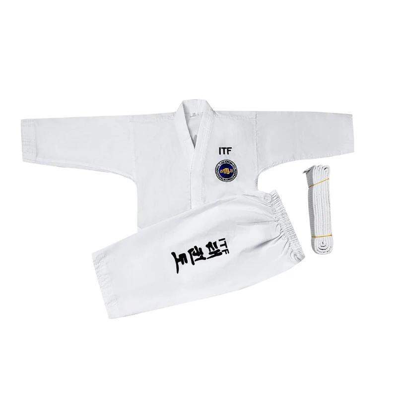 Uniforme professionnel de Taekwondo ITF, vêtements de karaté et de Judo, broderie entière, costume d