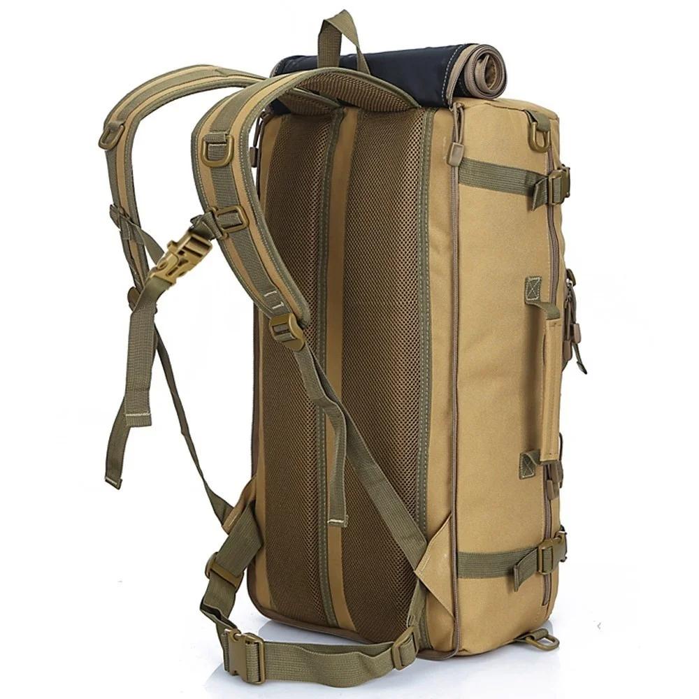 Sac à dos militaire tactique de 50l pour homme, accessoire de plein air, 3p, pour Trekking, voyage,