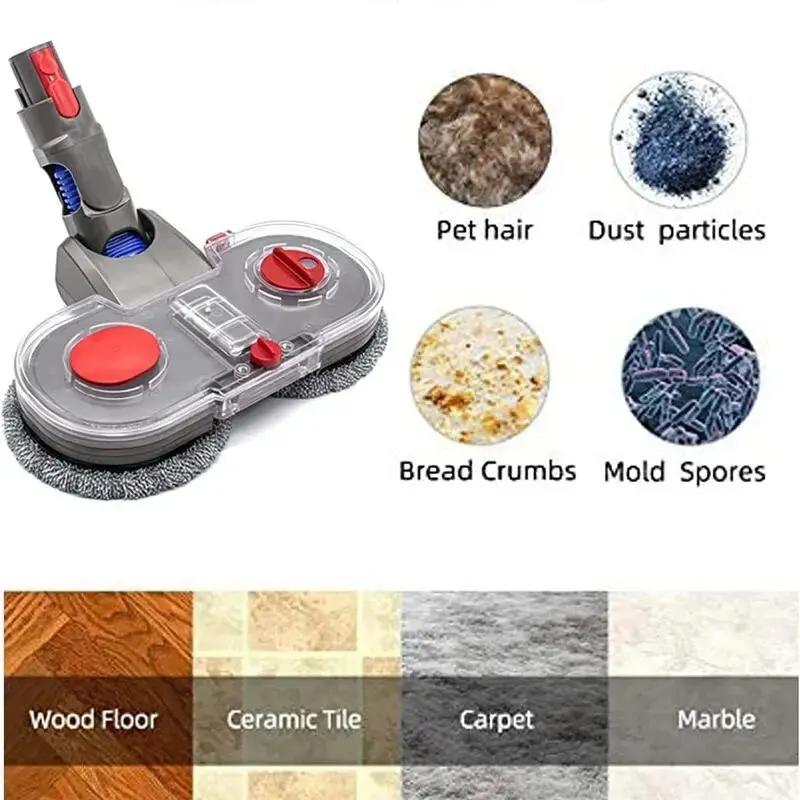 Tête de vadrouille électrique avec réservoir d'eau, accessoires de remplacement pour aspirateur Dyso