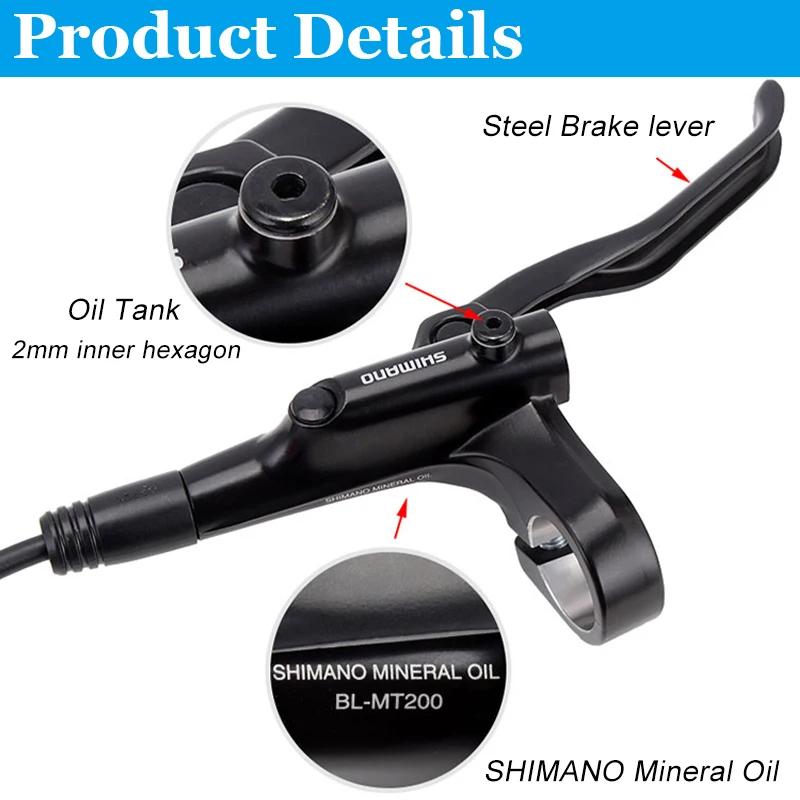 SHIMANO MT200 MT201 M315 vtt VTT jeu de freins à disque hydrauliques contient MT200 freins levier Ro