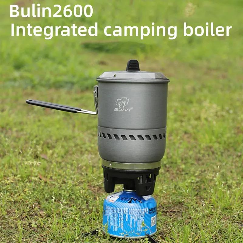 Bulin S2600 – poêle intégrée pour pique-nique, Camping, gaz sauvage, résistant au vent, Portable, ré