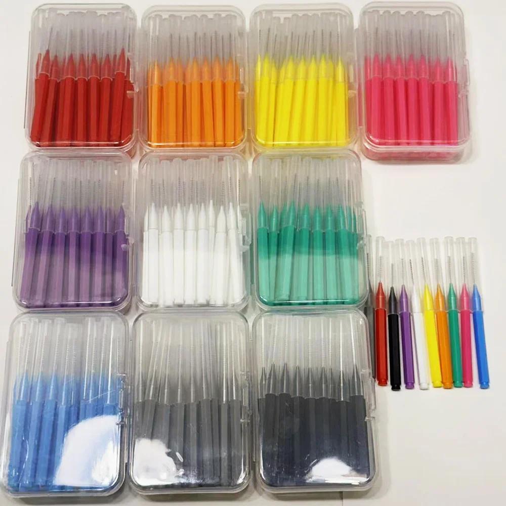 Brosses Interdentaires pour le Nettoyage Orthodontique, Micro Brosses Souples, entre les Dents, Livr