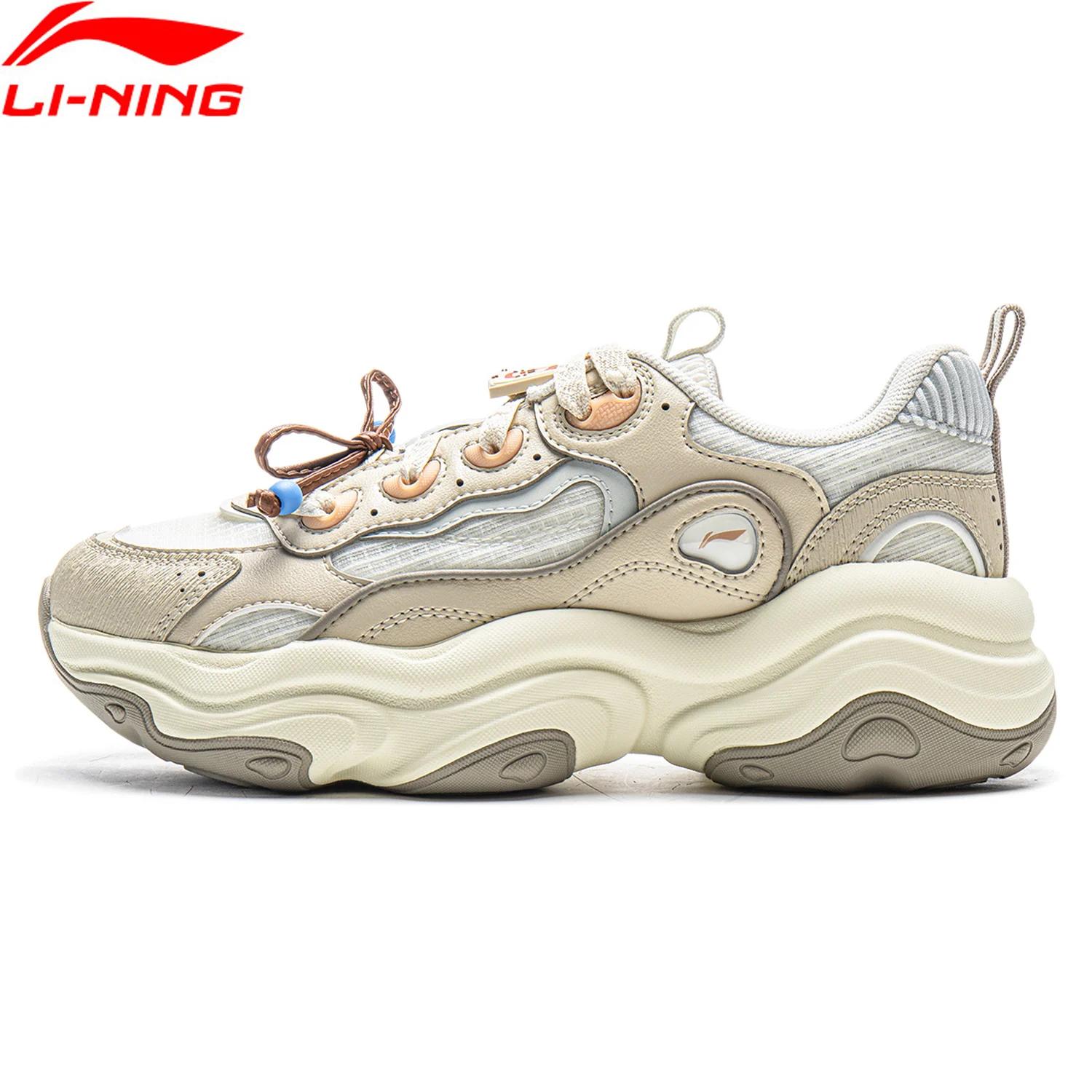 Li-ning femmes MIA style de vie chaussures portable réfléchissant rétro talon épais chaussures de sp