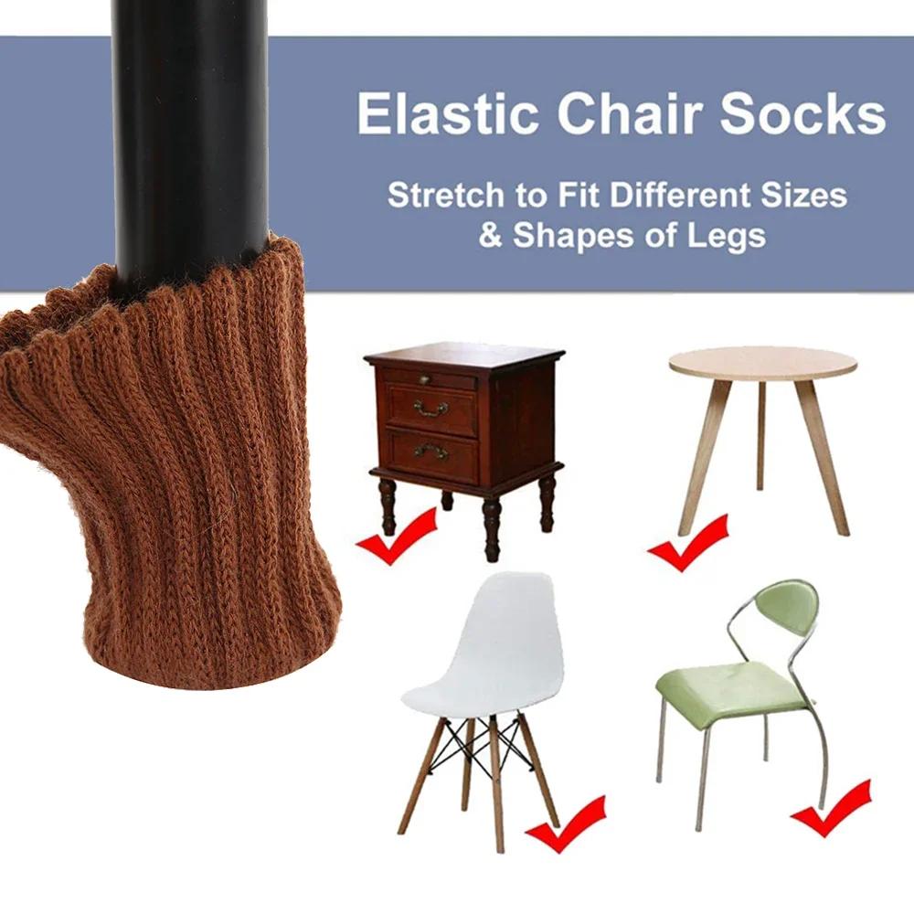 Chaussettes pour Pieds de Table et de Chaise, Protection de Sol pour Meubles, 24 Pièces