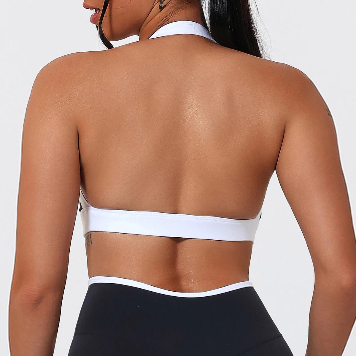 Hearuisavy décolleté soutien-gorge de sport vêtements de sport femmes Push Up course antichoc Fitnes