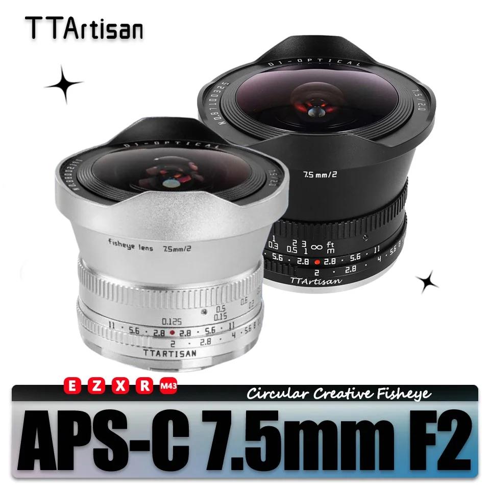 TTArtisan APS-C 7.5mm Ustensiles de cuisine Fisheye Objectif pour la photographie de portrait avec N
