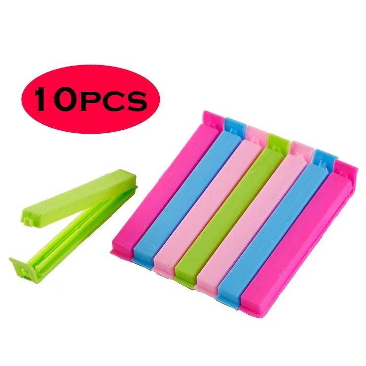 Clips Minces en Plastique pour Documents de Bonbons, Bancs de Bouche, Outil pour Garder les Biscuits