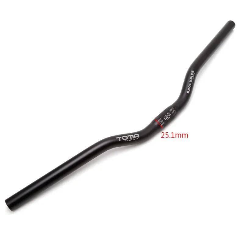 Guidon plat pour VTT, en alliage d'aluminium,dimensions 25,4 mm, 62 cm, pour vélo de course, accesso