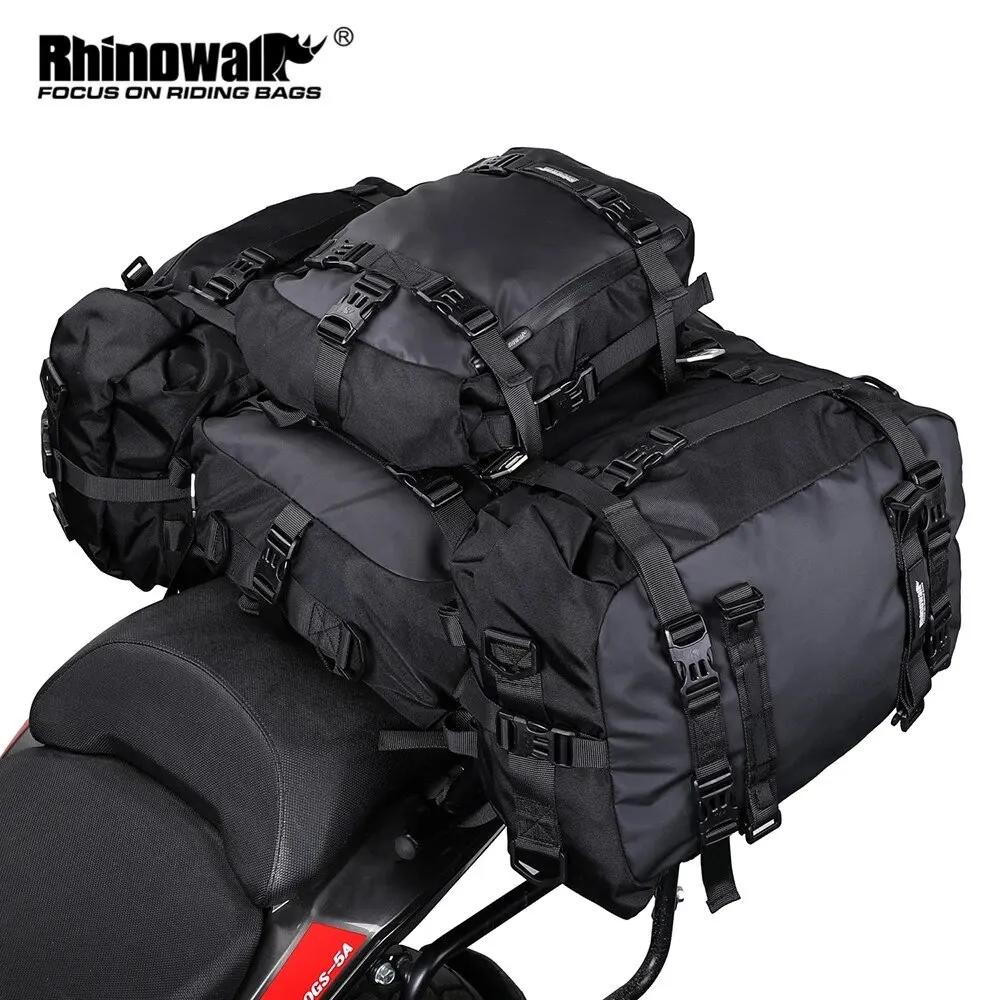 Rhinowalk Moto Siège Arrière Sac 10L Ou 20L Ou 30L Selle Étanche Côté Sac Bagages Pack Multifonction