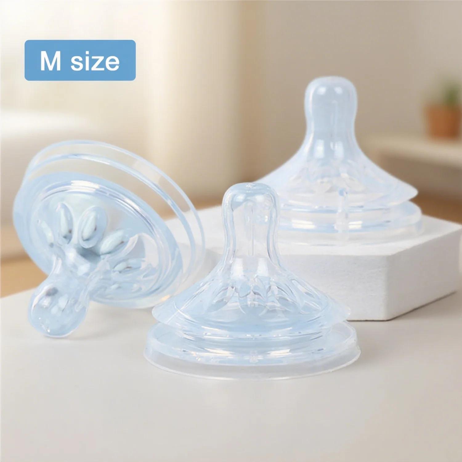 Accessoires pour tétons en Silicone, bouche large de 5.5cm, forme naturelle, Silicone respectueux de