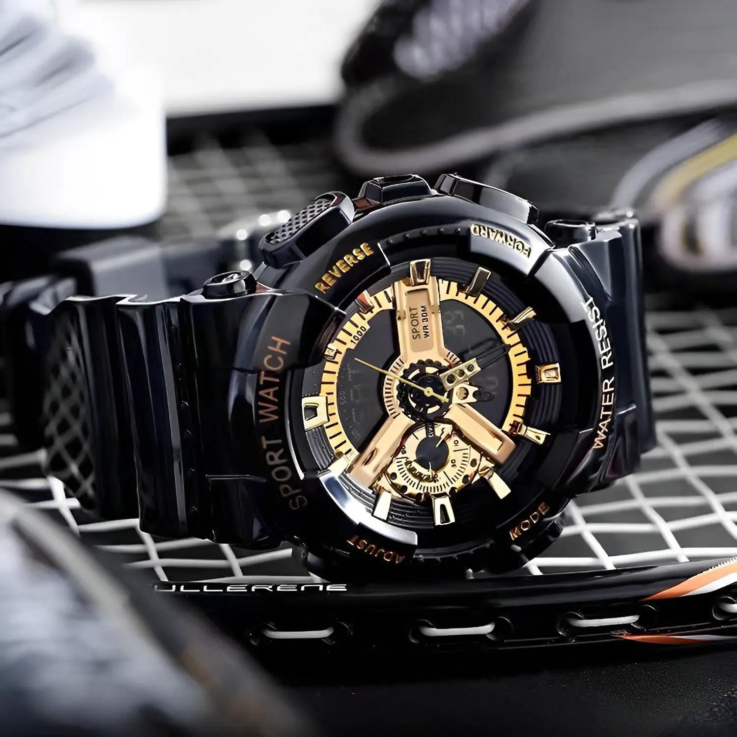 Montre de sport électronique multifonction pour hommes, montres pour jeunes, tendance de la mode