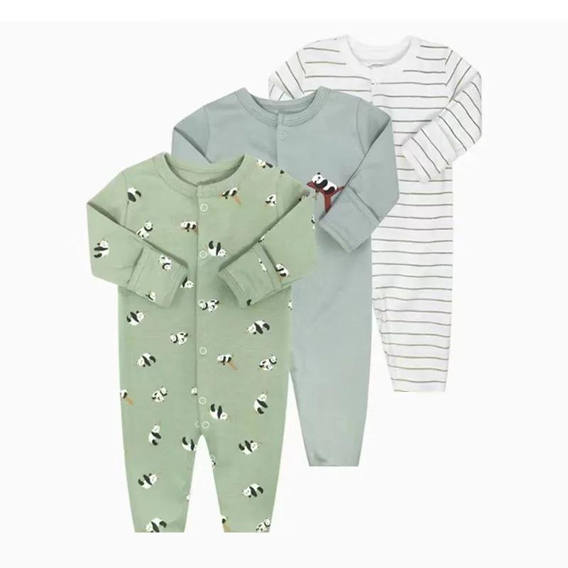 IYEAL 100% coton nouveau-né barboteuses bébé garçon fille enfant en bas âge vêtements 3 pièces/lot i