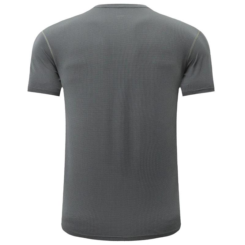 T-shirt manches courtes maille homme rapide - Vêtement respirant course musculation entraînement extérieur