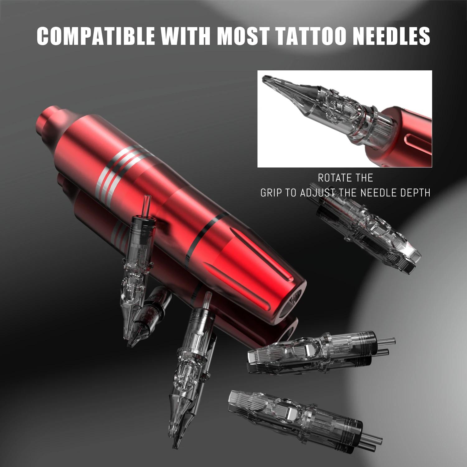 Nouveau Kit de pistolet de tatouage 55 pièces Kit de tatouage complet rotatif avec alimentation méla