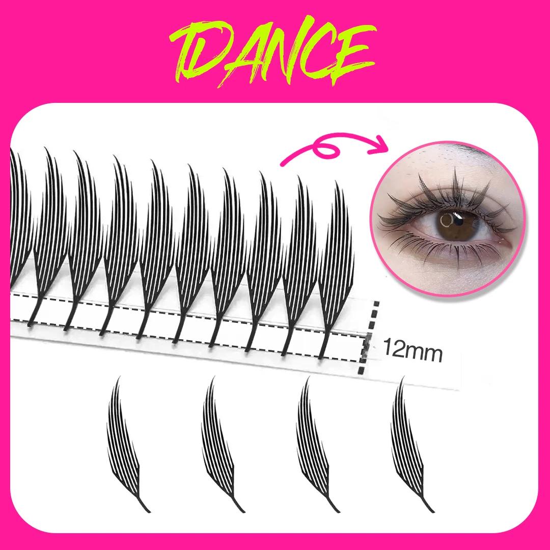 TDANCE bande dessinée flèche cils plume forme Manga faux cils Anime cils naturel léger Volume indivi