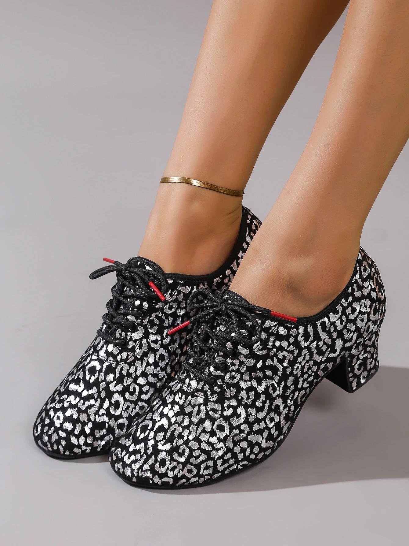 Chaussures de danse latine pour femmes - Talons professionnels pour salon et pratique moderne