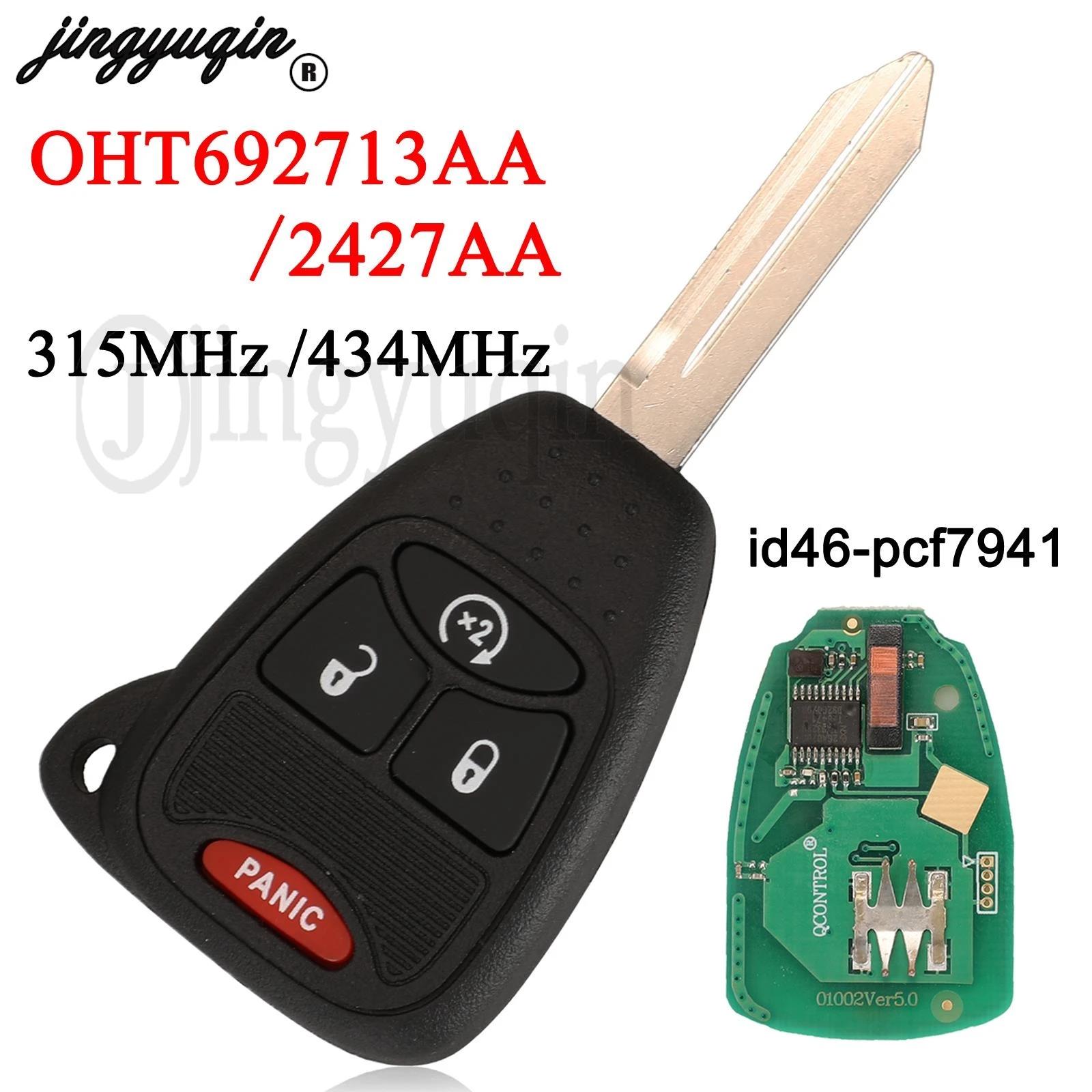 Jingyuqin – clé télécommande à 4 boutons, 315/434MHz, pour voiture Jeep Cherokee, Commander Grand Li