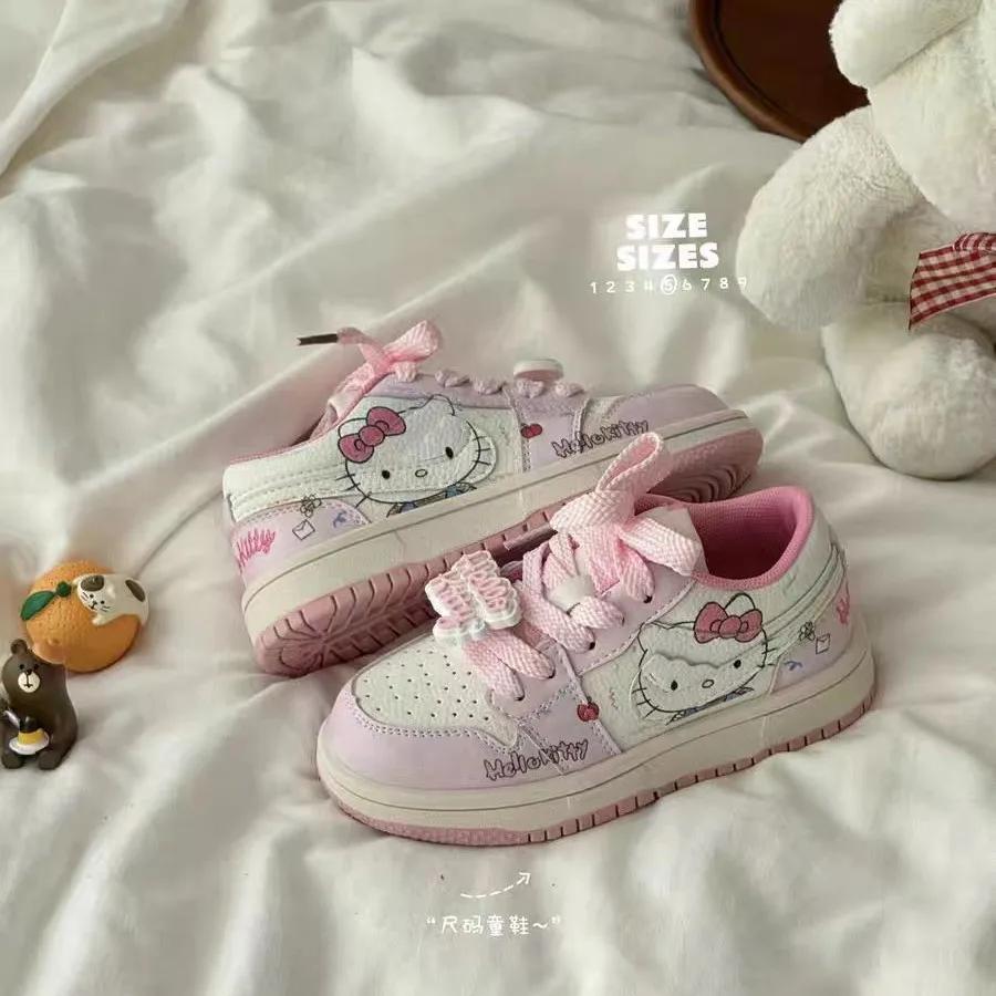 Sanrio Girl Hello Kitty – baskets de loisirs à la mode pour l'automne et l'hiver, baskets confortabl