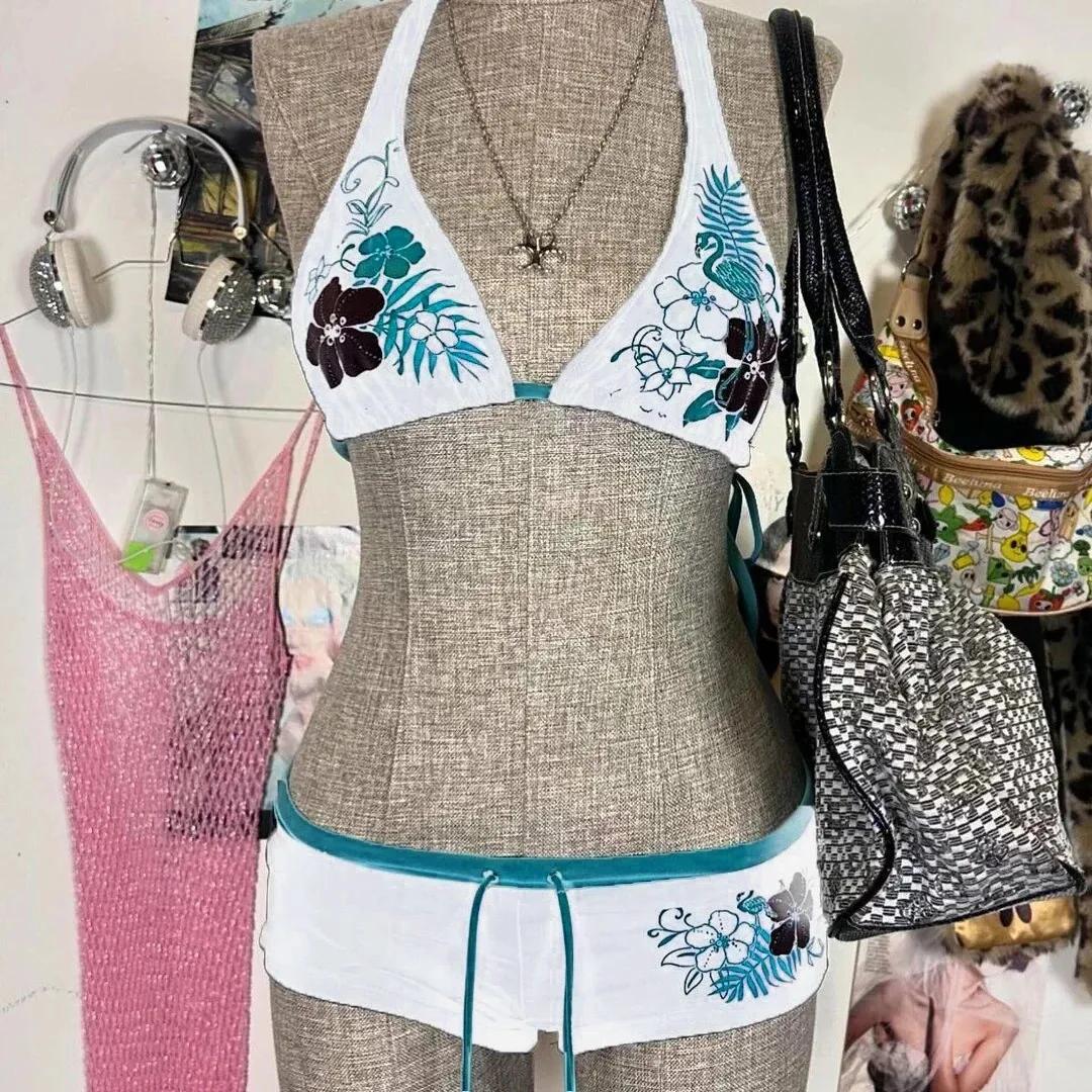 Tendance mode printemps-été : Bikini sexy Y2K - Design de niche européen et américain, ensemble de m