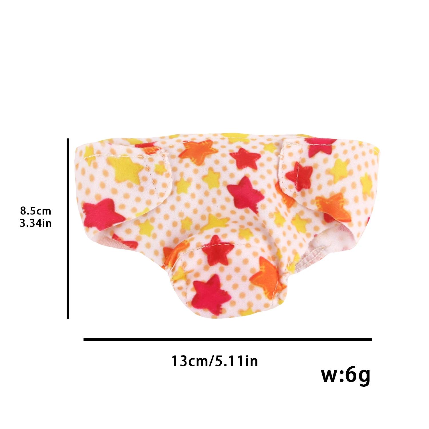Accessoires de poupée américaine de 18 pouces, sous-vêtements étoile de couleur unie pour bébé de 43