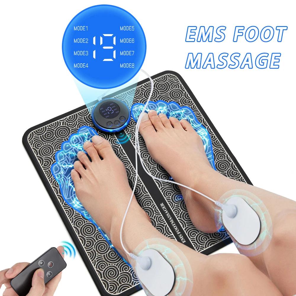 Coussin de Massage électrique EMS pour les pieds, soulagement de la douleur, relaxation des pieds, p