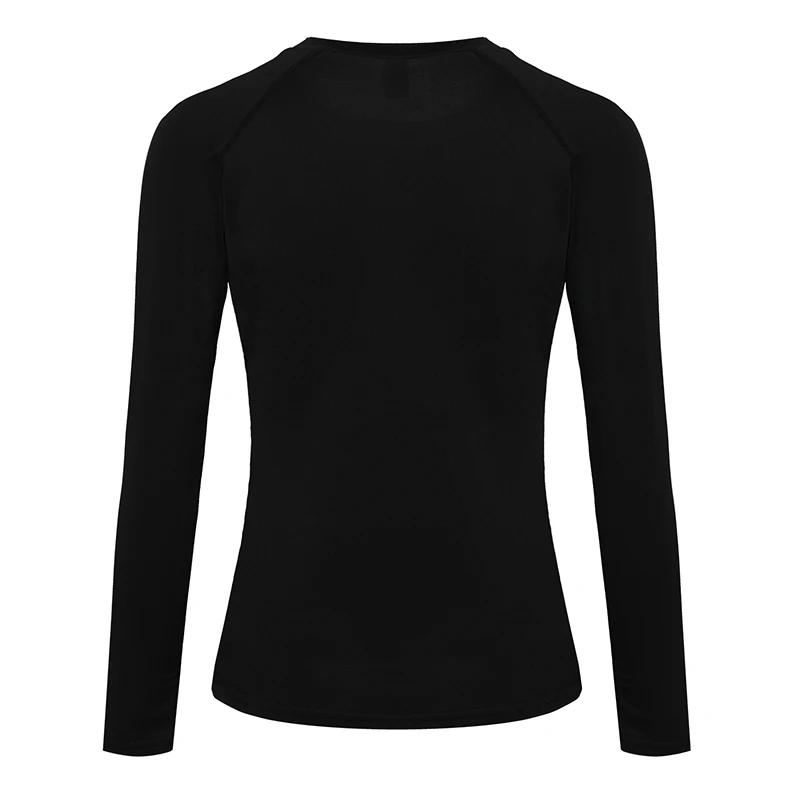 Chemise de Compression pour femmes, Yoga athlétique, course à pied, T-Shirt à manches longues, print
