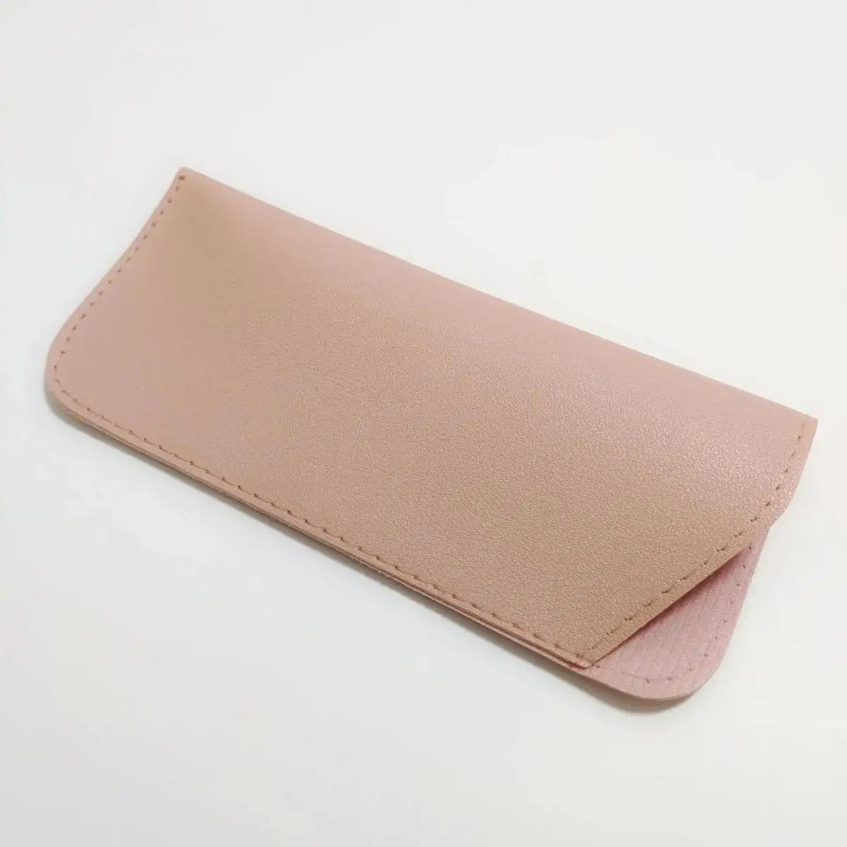 1pc sac à lunettes souple mode PU cuir lunettes lunettes de lecture pochette couverture Portable étu