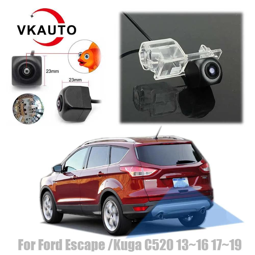 VKAUTO-Caméra de recul CCD Fish Eye, câble adaptateur broches, Ford Escape Kuga C520 2013 ~ 2019, Di