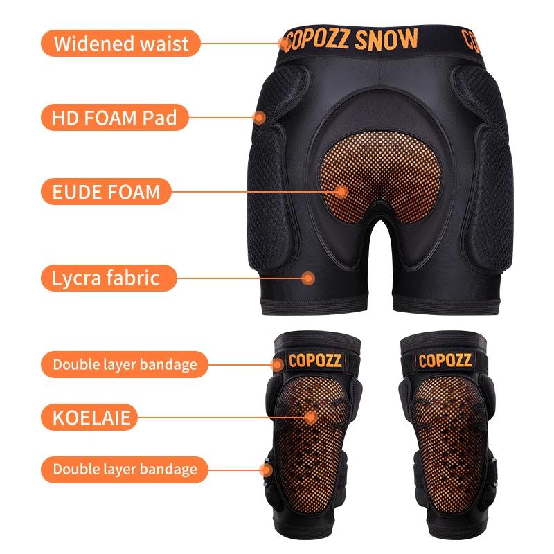 Coussinet protection hanches enfants COPOZZ - Short snowboard patins à roulettes protège-fesses