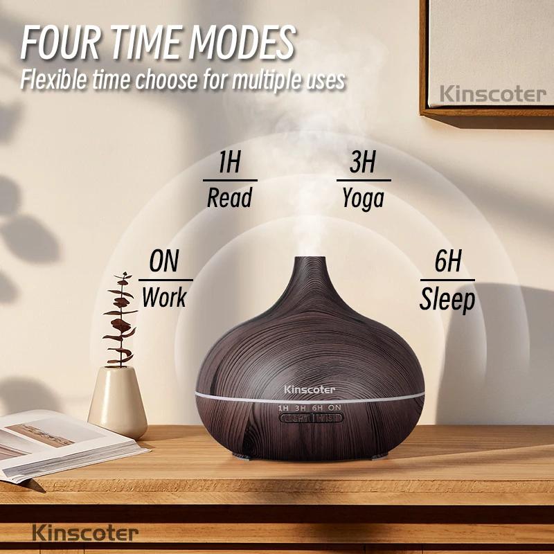 Diffuseur d'huiles essentielles d'aromathérapie de haute qualité 500ml, humidificateur d'air ultraso