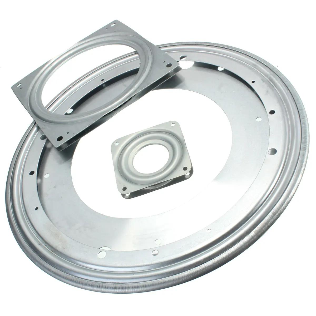 Plateau tournant tournant à roulement en métal lourd de 3 pouces, pour les armoires d'angle, support