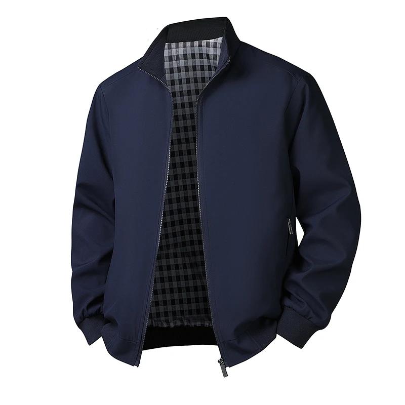 Grande taille 6xl 7xl 8xl veste hommes décontracté automne printemps col montant coupe-vent Sport ma