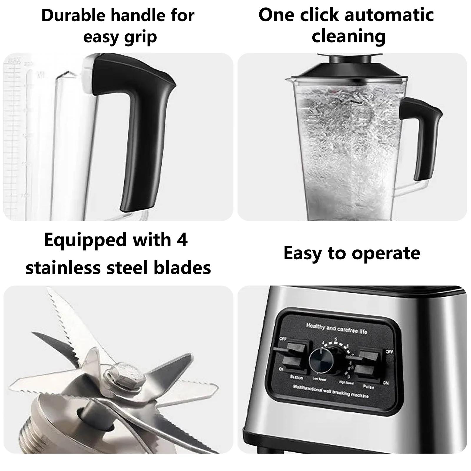 Mixeur-blender puissant 6000W, mixeur à smoothies, mixeur de table, robot culinaire pour bébé, mixeu