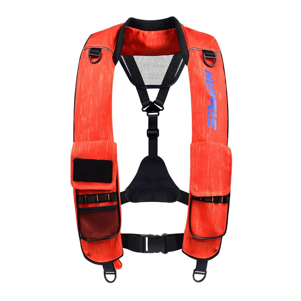 Gilet de sauvetage gonflable automatique, gilet de sauvetage professionnel pour natation et pêche, S