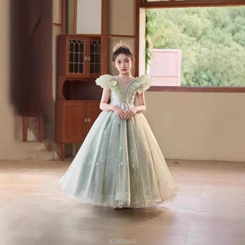Robe de Soirée 2026 pour Filles, Robe de Princesse pour Mariage, Spectacle de Piano, Demoiselle d'ho
