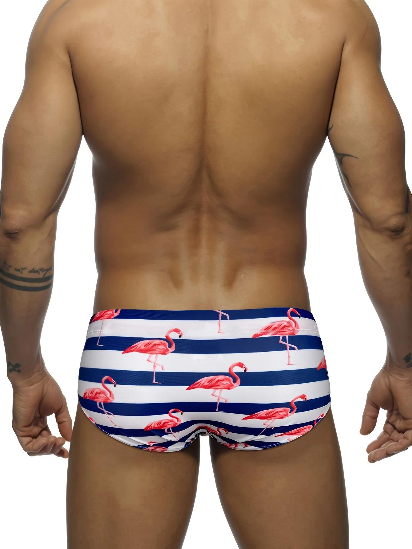 Maillot de bain compétition triangle Flamingo pour hommes - Slip natation plage été sportif