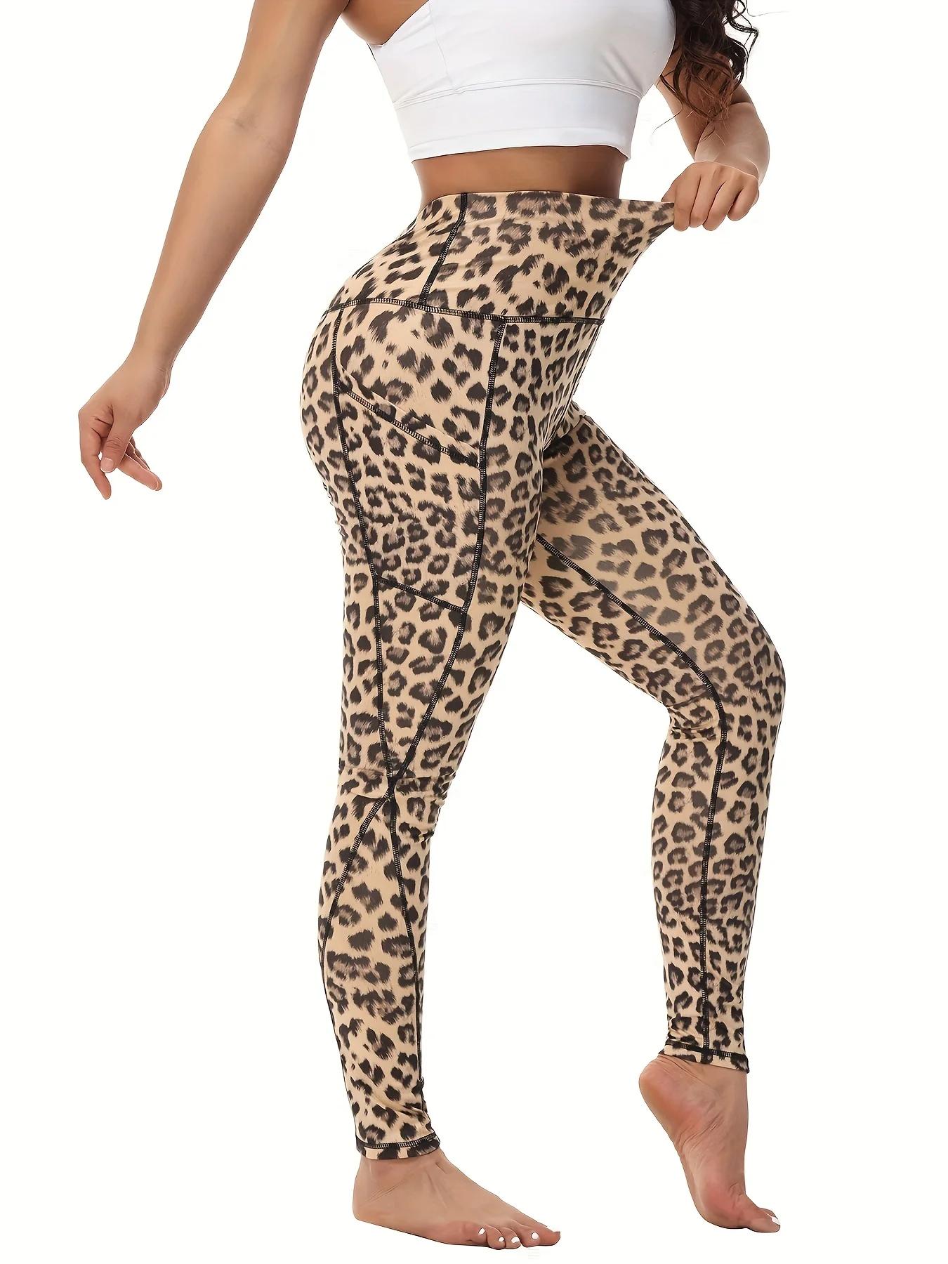 Pantalons de yoga taille haute avec poches - Leggings de course et entraînement pour femmes