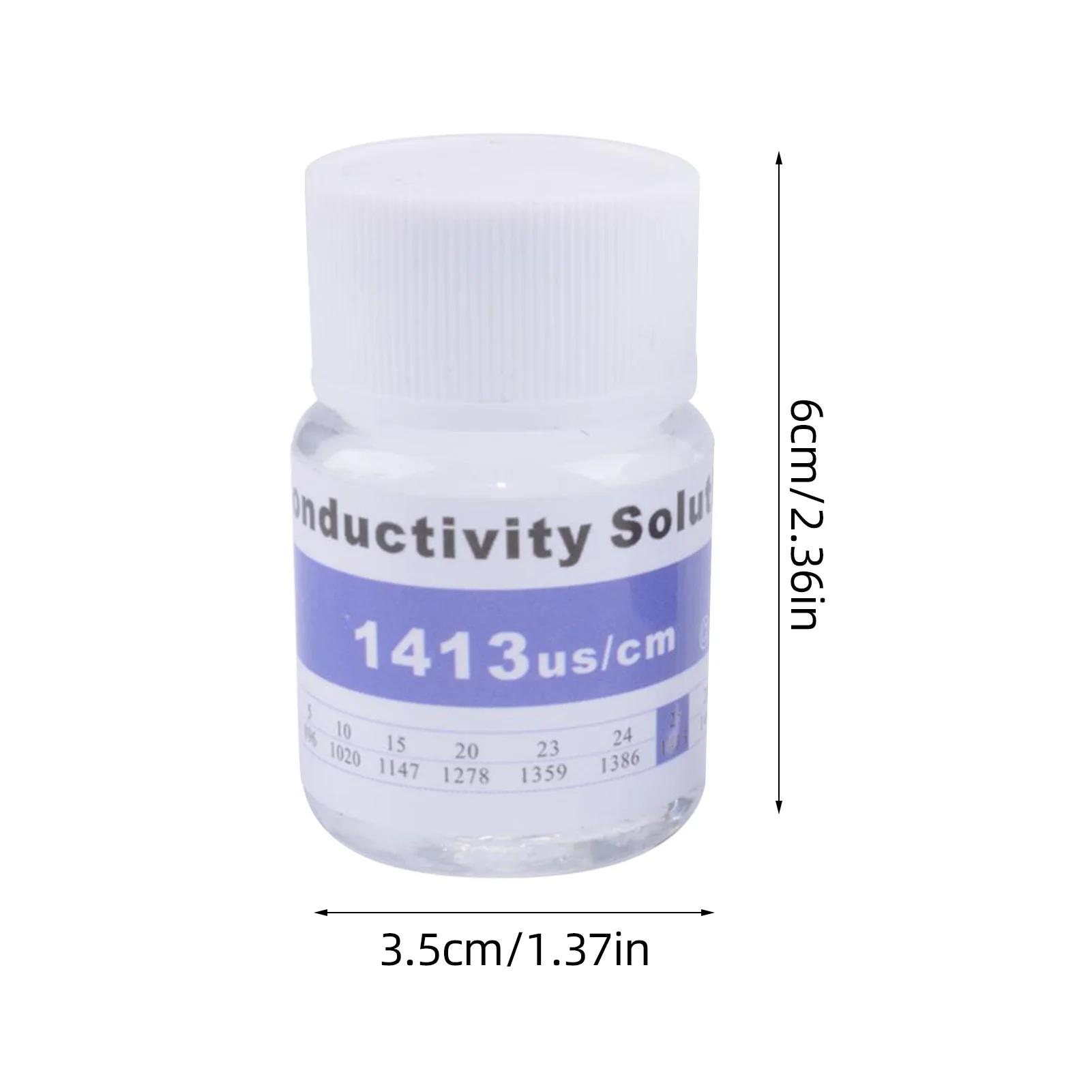 Solution d'étalonnage pour testeurs EC TDS, réutilisable, 25ml, aster us/cm, 1413us/cm, 12.88 ms/cm,