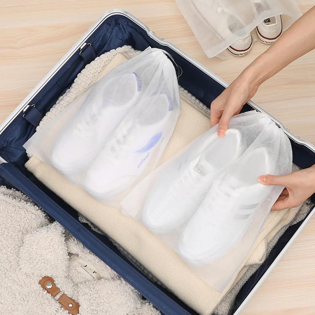 Sac de rangement pour chaussures, 10 pièces, organisateur de placard, sac Portable de voyage Non tis