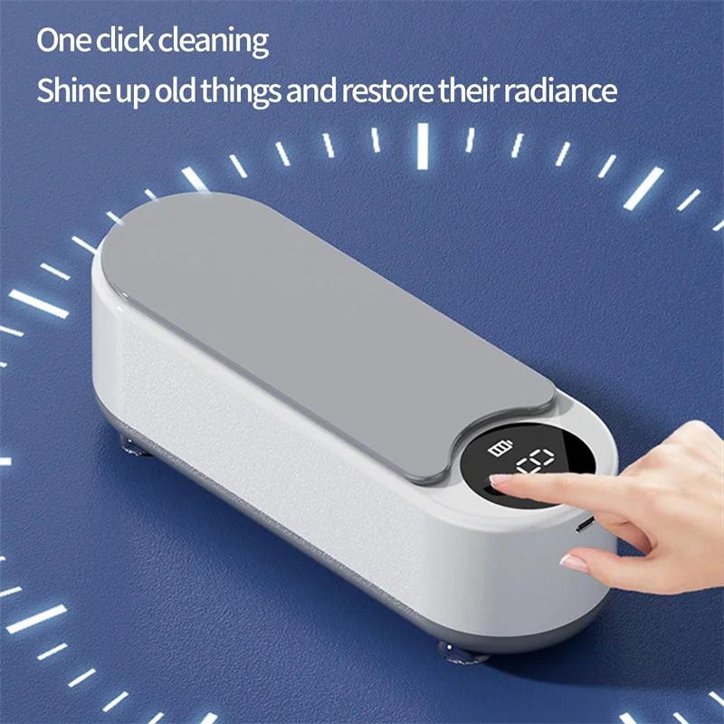 Machine de nettoyage domestique Portable, nettoyeur ultrasonique à dosettes propres de 450ml, Machin