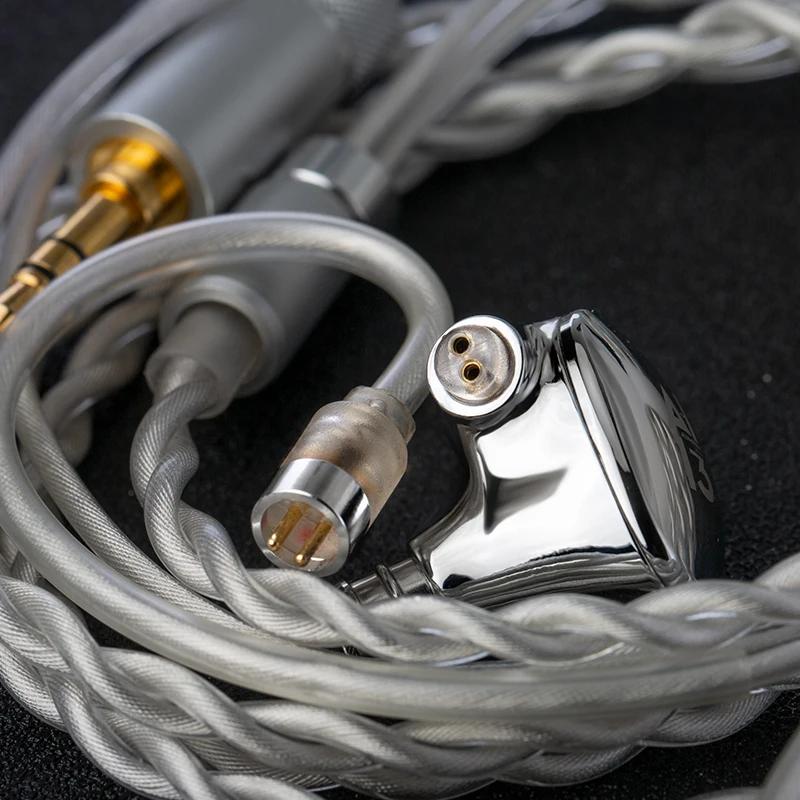 WHIZZER Kylin HE03AL Plus Knowles TWFK-30017 hybride IEMs 1DD + 2BA HiFi écouteurs 5N OFC câble alli