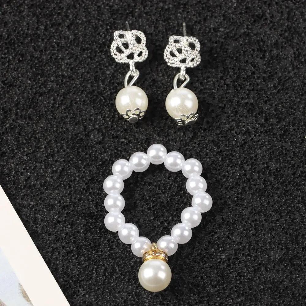 Accessoires de poupée, bijoux en perles blanches, collier, Bracelet pour poupée 1/6, décoration à la